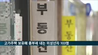 고가주택 종부세 내는 미성년자 103명…20대 이하는 1천614명