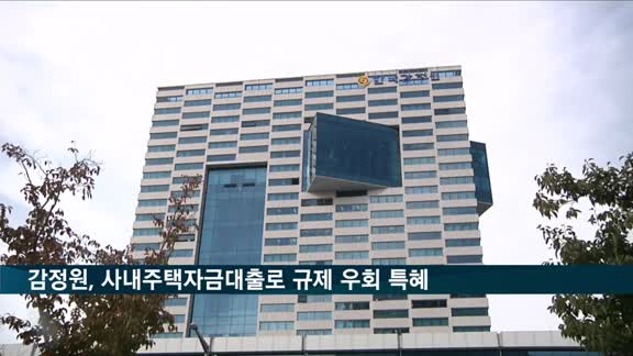 "한국감정원, 사내주택자금대출로 규제 우회 특혜"