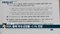 [전화연결] KDI, 내년 경제성장률 3.5%에서 3.1%로 하향…올해 -1.1% 전망