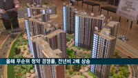 무순위 청약 '인기'…올해 경쟁률 작년의 2배