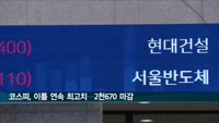 코스피, 이틀 연속 최고치…2천670 마감