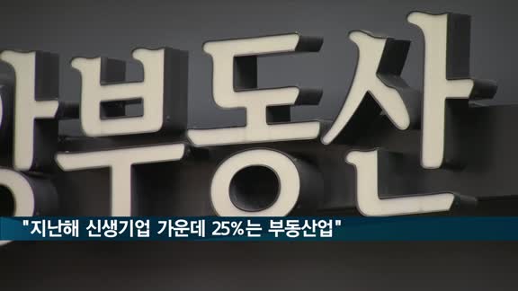 지난해 새로 생긴 기업 100만 개 중 25%는 부동산업