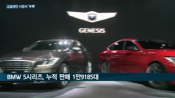 '노(NO) 브레이크' 제네시스 G80의 무한질주…경쟁모델 BMW 5시리즈·벤츠E클래스와 격차 확 벌려