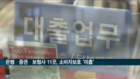 은행·증권·보험사 등 11곳, 소비자보호 '미흡'