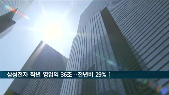 삼성전자 작년 영업이익 36조원 육박…전년 대비 29.5%↑