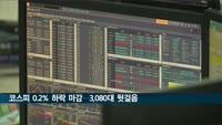 코스피, 오늘 0.21% 내린 3084.67로 마감