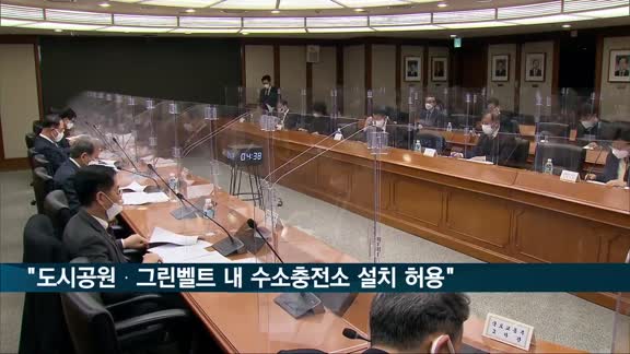 홍남기 "도시공원·그린벨트 내 수소충전소 설치 허용"