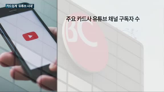 '유튜브 시대' KB국민카드 '날고' BC카드는 '굼벵이'…구독자수 56만명 대 9만명 '하늘과 땅' 차이