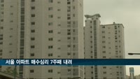 서울 아파트 매수심리 7주째 내려