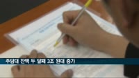 주담대 잔액 두 달째 3조 원대 증가