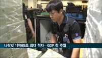 나랏빚 1천985조 '최대 적자'…GDP 첫 추월
