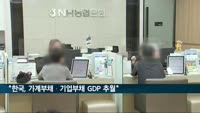 한경연 "한국, 가계부채도 기업부채도 GDP 추월"