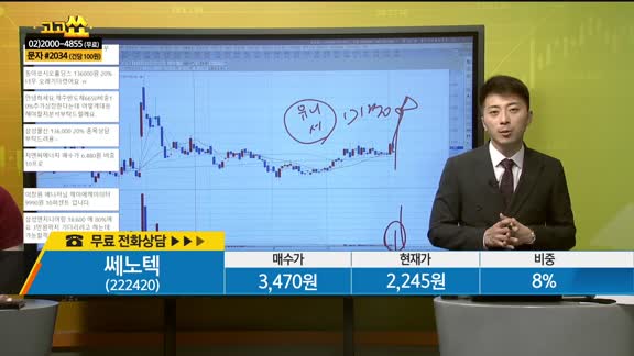 [종목상담] 쎄노텍(222420)