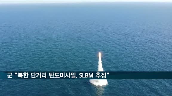 군 "북한 단거리 탄도미사일, SLBM 추정"