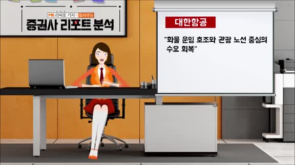 [AI기자 MK라씨로가 들려주는 이번주 증권 리포트] 대한항공, 목표가 '4만3천500원'