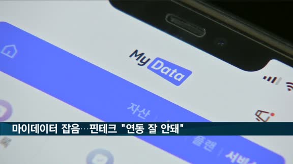 마이데이터 잡음…핀테크 "연동 잘 안돼"