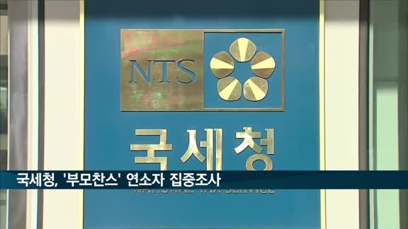 국세청, 올해도 '부모찬스' 연소자 집중조사