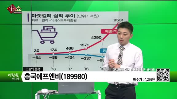 [생생한 주식쇼 생쇼] 흥국에프엔비 (189980)