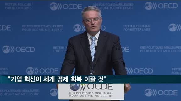 OECD 사무총장 "기업 혁신이 세계 경제 회복 이끌 것"