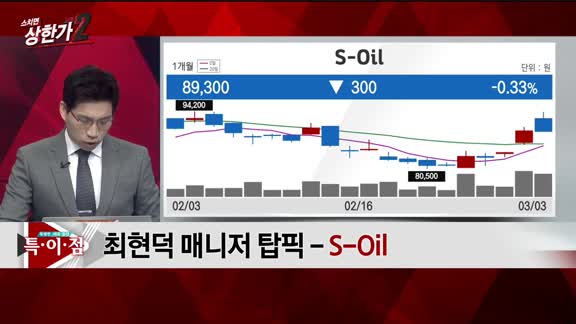 [특이점 종목] S-Oil (010950)