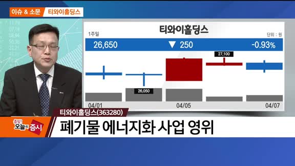 [이슈&소문] 티와이홀딩스