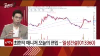 [특이점 종목] 일성건설 (013360)
