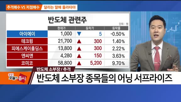 [추격매수vs저점매수] 백화점·의류·반도체 소부장