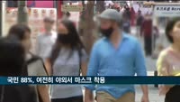 국민 88%, 여전히 야외에서 마스크 착용한다…"아직 불안해"