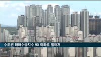 수도권 매매수급지수 90 이하로…금리 인상 등으로 매수 심리 위축