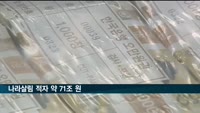나라살림 적자 71조 원…"2차 추경 여파"
