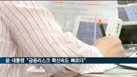윤 대통령 "금융리스크 확산속도 엄청 빠르다"