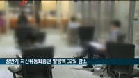 금리상승 여파…상반기 자산유동화증권 발행액 작년보다 32% 감소