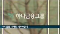 금감원, 하나금융지주에 과태료 3천600만 원…'경영공시 위반'