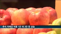 추석 차례상 비용 1년 새 2만 원 상승
