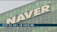 대기업 집단 상장사 시총 328조 원 증발…카카오 등 기술주 시총 50% 감소