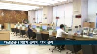 자산운용사 3분기 순이익 42% 급락