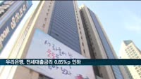 우리은행, 전세대출 금리 최대 0.85%포인트 인하
