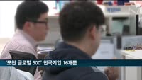 '포천 글로벌 500'에 한국기업 16개…중국 136개 최다