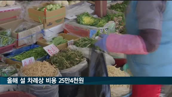 4인 가족 설 차례상 비용 25만4천 원…작년보다 5.8% 늘어