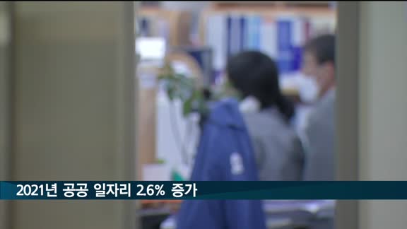 2021년 공공부문 일자리 284만 개…증가 폭은 둔화