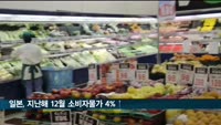 일본, 지난해 12월 소비자물가 4%↑