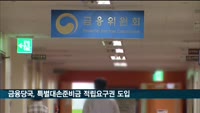 금융당국, 특별대손준비금 적립요구권 도입