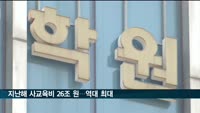 지난해 사교육비 26조 원…역대 최대