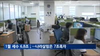 1월 세수 6.8조 감소…나라살림은 7.3조 흑자