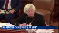 미 재무 장관 "글로벌 경제 전망 꽤 밝아"