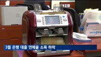 3월 은행 대출 연체율 소폭 하락