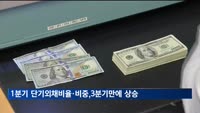 1분기 단기외채비율·비중, 3분기 만에 상승