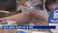 1분기 증권사 순이익 4조 원 육박…수수료 등 영업실적 개선