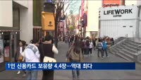 1인당 신용카드 보유량 역대 최다…대금 바로 결제되는 체크카드 발급은 줄어