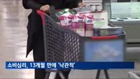 소비심리, 13개월 만에 '낙관적'으로 돌아섰다